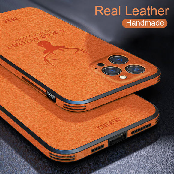 Invomall Luxury Leather Texture Shockproof Case For iPhone