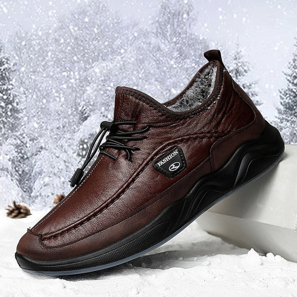 Invomall Fashion Design Men's Winter Snow Boots